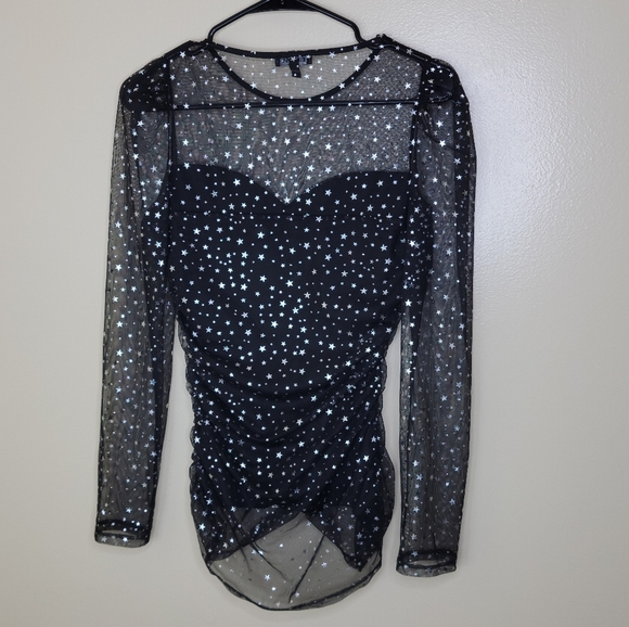 Express Star Mesh Top Black - Picture 7 of 7